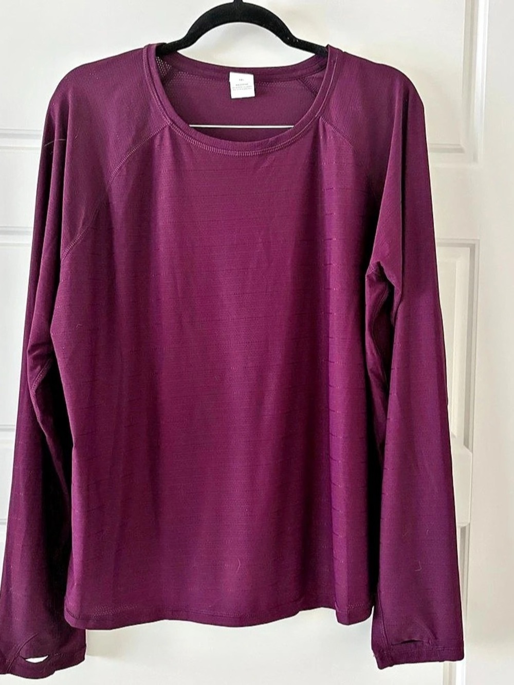 Tek Gear Long Sleeve Athletic Shirt Purple XXL